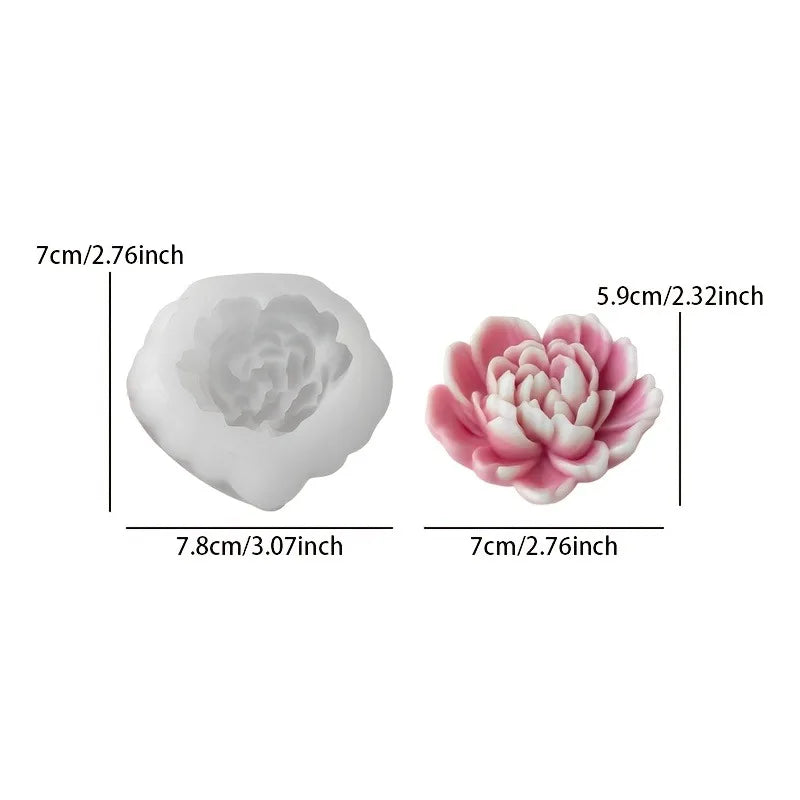 Floral Silicone Mold for Candles, Soap & Resin Crafts Silicone Craft Mold QXL