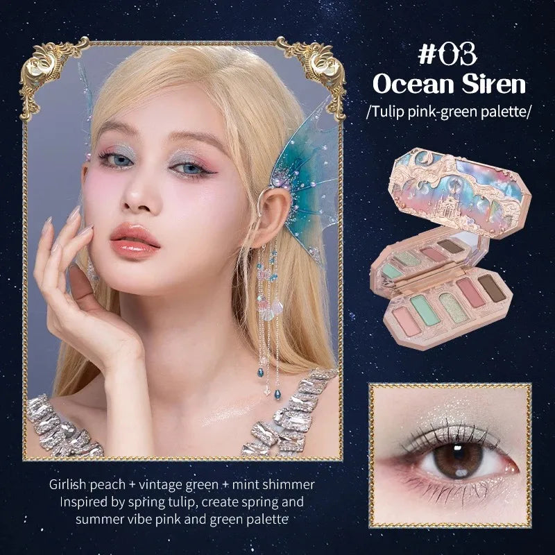 8-Color Glitter Eyeshadow Palette | Matte Shimmer & High Pigment Eyeshadow Palette QXL