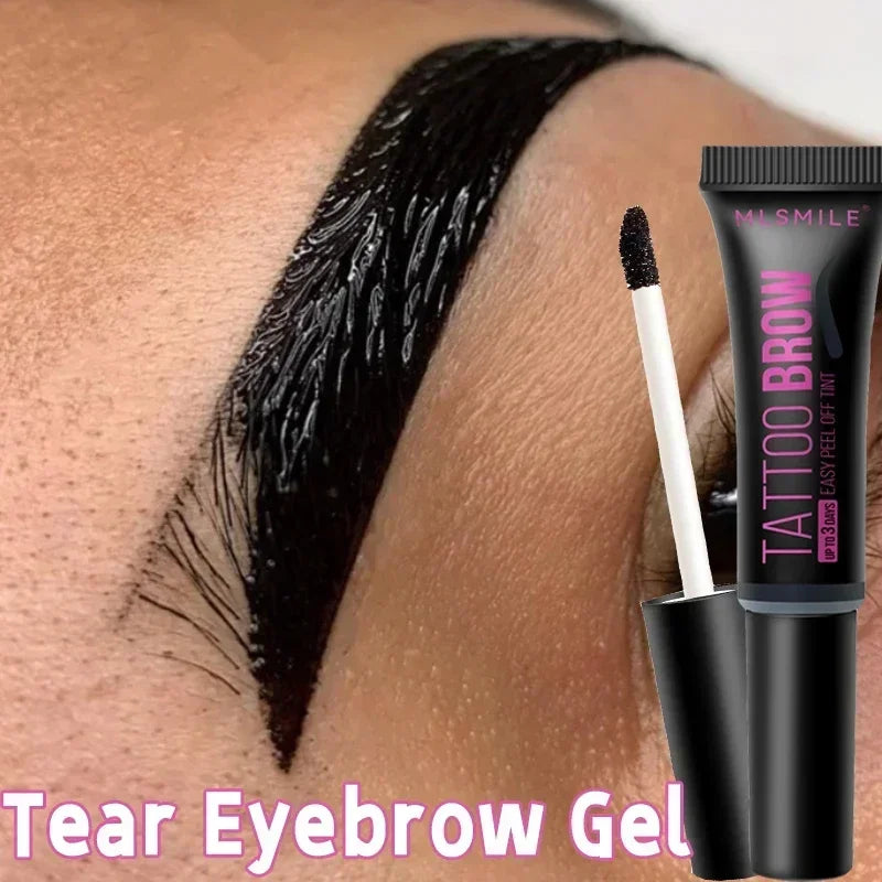 Peel-Off Eyebrow Tint Gel | Waterproof Long-Lasting Brow Cream Eyebrow Tint Gel QXL