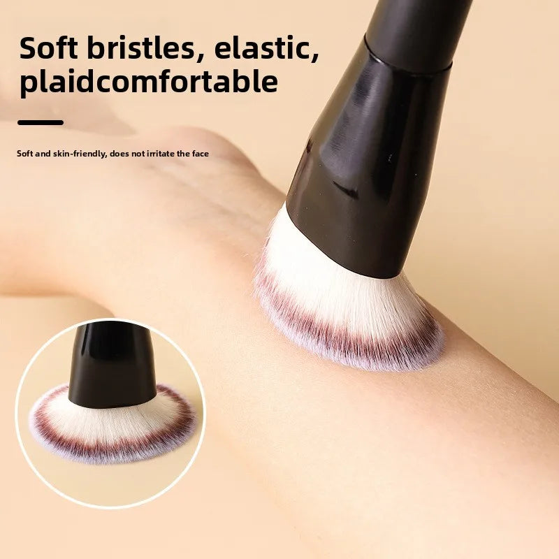 2-Pack Angled & Flat Foundation Brushes | Blush & Cream Foundation Brush Set QXL