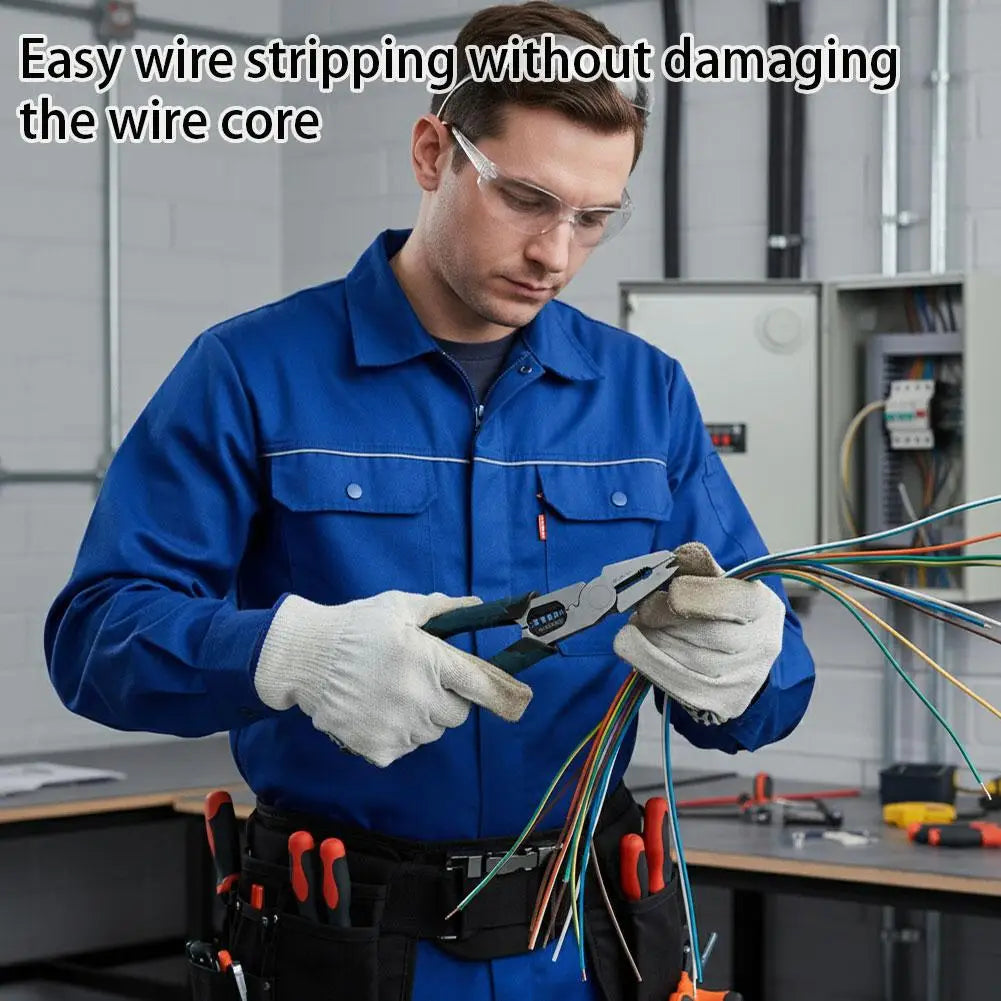 9-in-1 Multi-Function Cutting Pliers | Wire Stripper & Crimper Multi-Function Pliers QXL