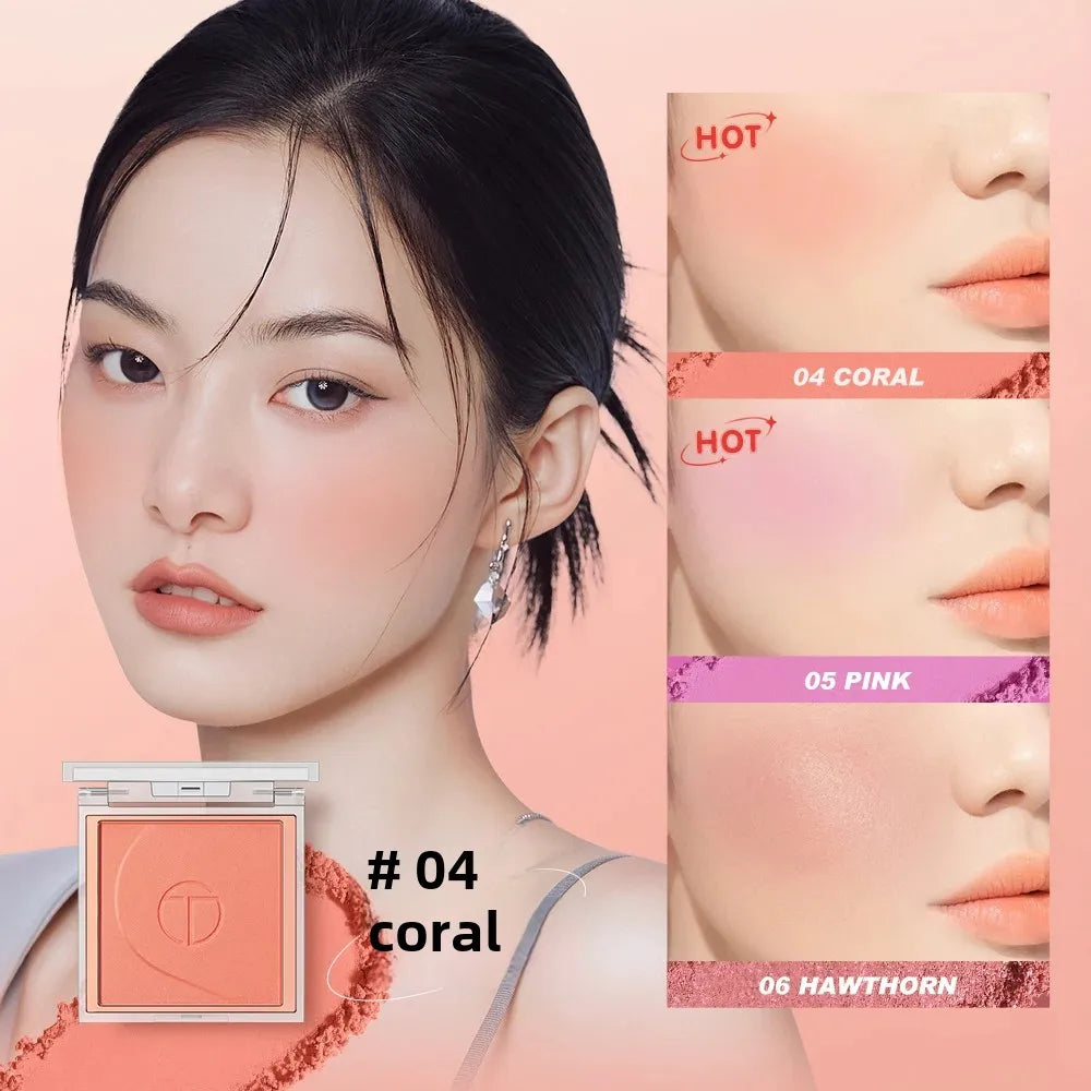 O.TWO.O 6-Color Blush Palette | Mineral Powder Cheek Contour Blush Palette QXL