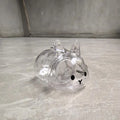 Cute Rabbit Pet Fur Keepsake Keychain | Transparent Storage Box Pet Keepsake Keychain QXL A4