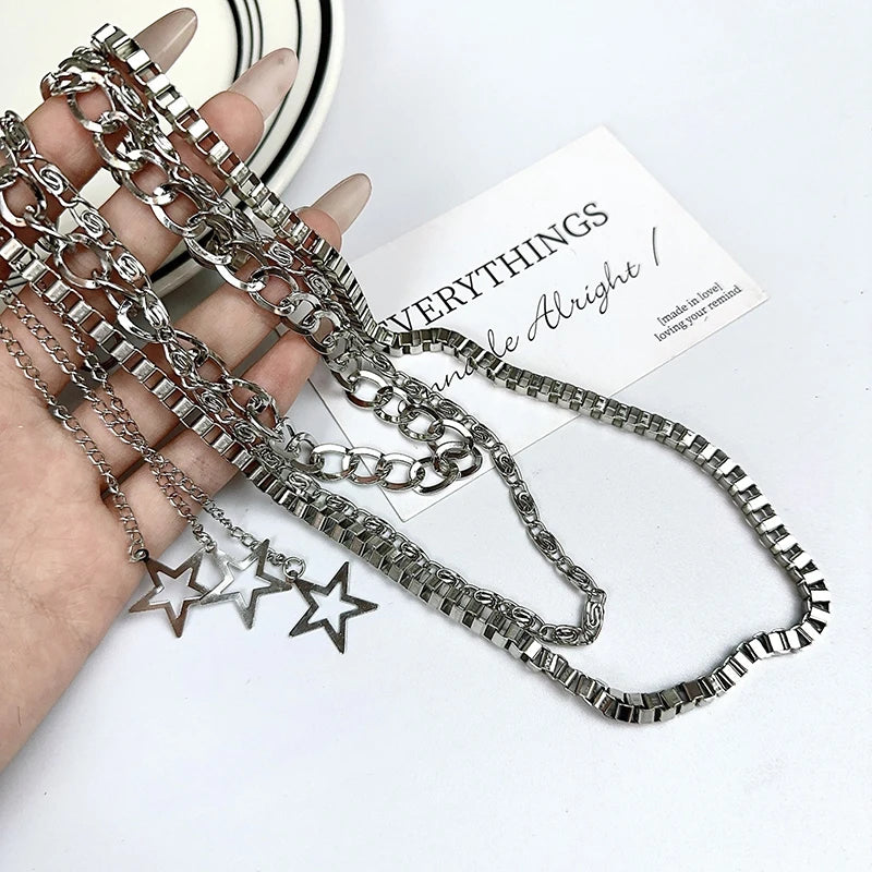 Star Tassel Metal Waist Chain | Pants Belt Chain Jewelry Waist Chain Jewelry QXL