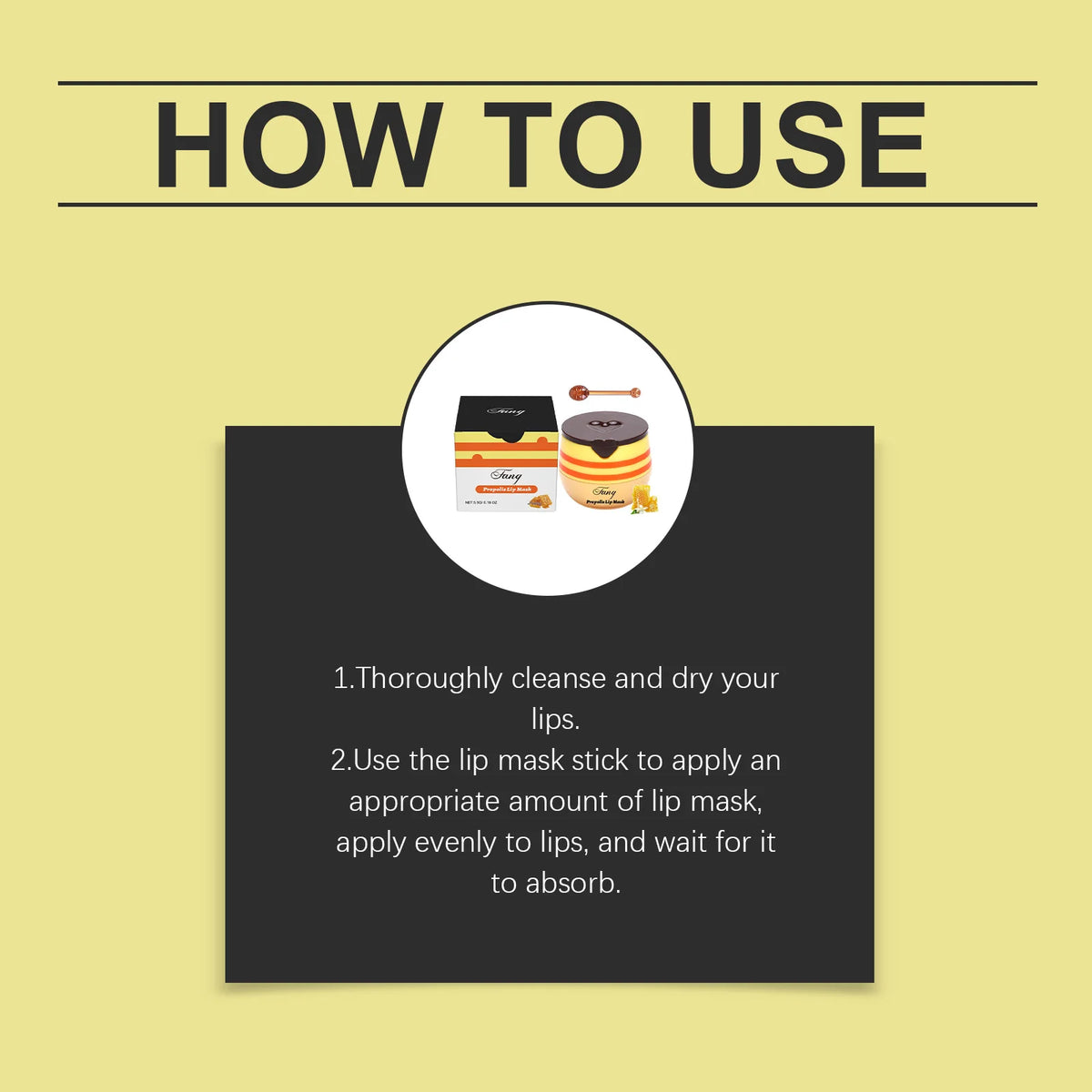 Propolis Lip Mask Stick | Overnight Hydrating Lip Balm 5.5g Lip Mask Stick QXL