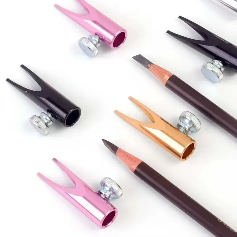 Aluminum Eyebrow Pencil Sharpener for Microblading & Makeup Eyebrow Pencil Sharpener QXL