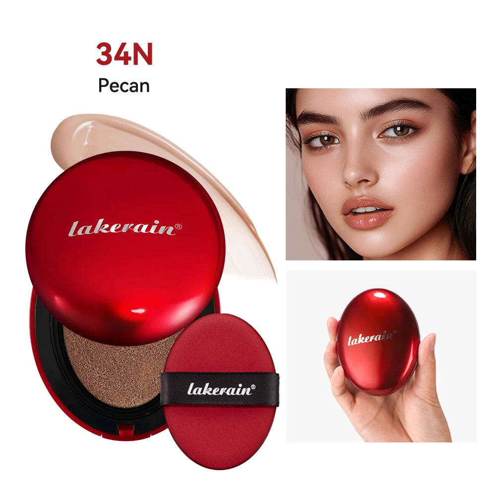 Korean Cushion Foundation SPF | Full Coverage Waterproof Cushion Foundation QXL 34N Pecan