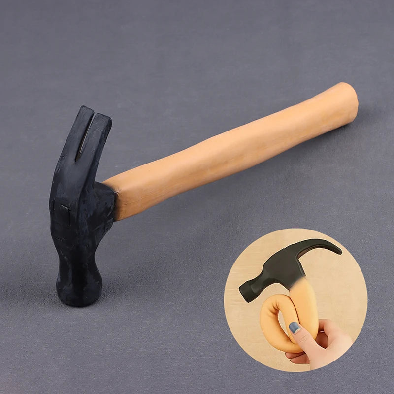 Funny Fake Rubber Mallet – Soft Prank Hammer Novelty Toy Novelty Prank Toy QXL Default Title