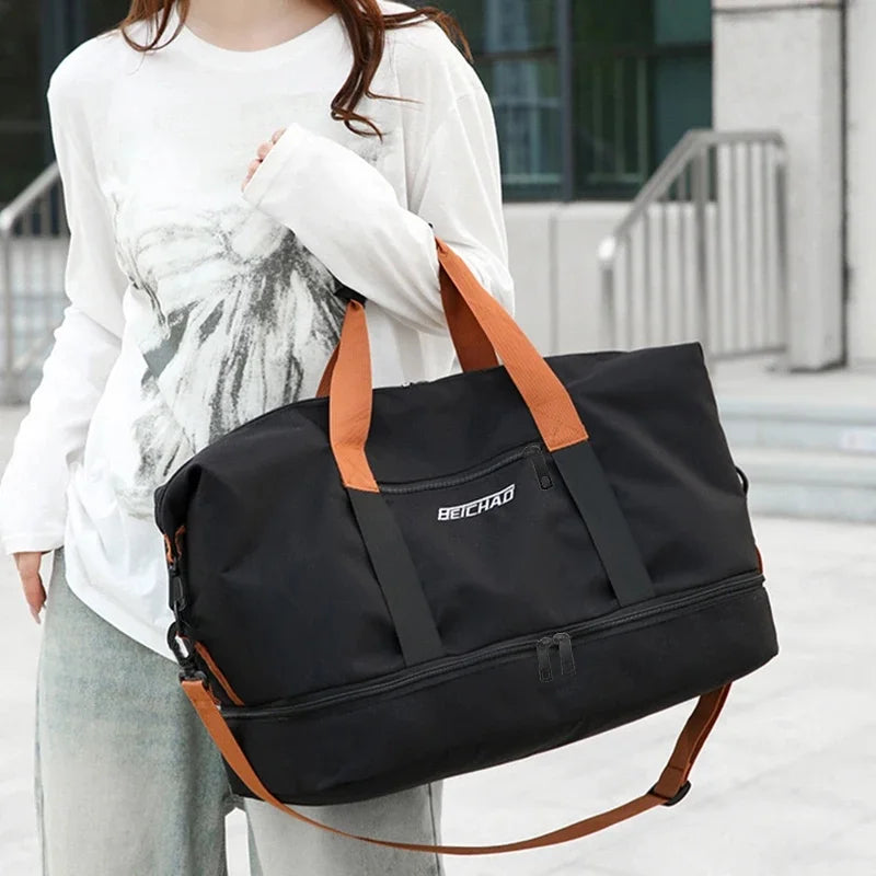 Oxford Gym & Travel Duffle Bag | Crossbody Weekender Travel Duffle Bag QXL