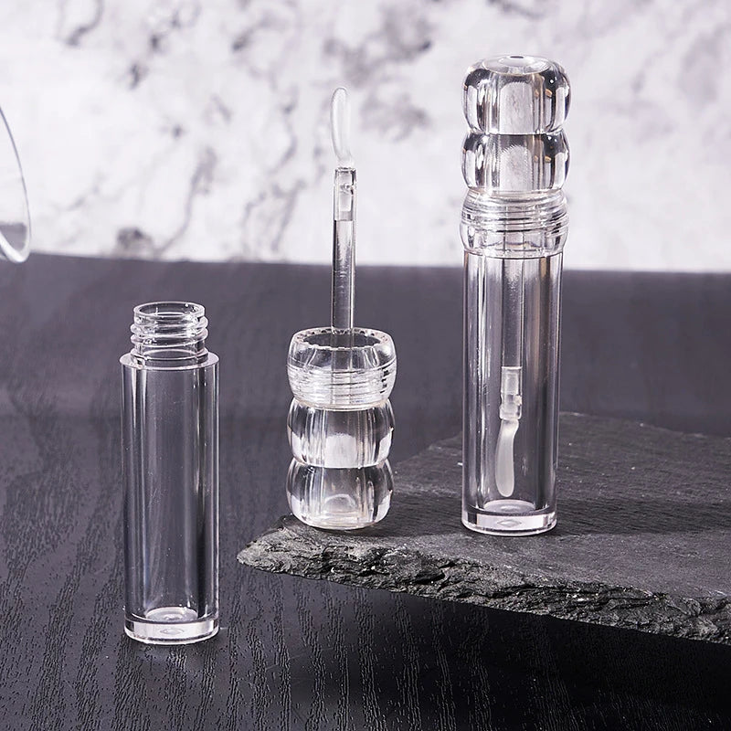 3.5ml Clear Refillable Lip Gloss Tube with Silicone Brush Lip Gloss Tube QXL