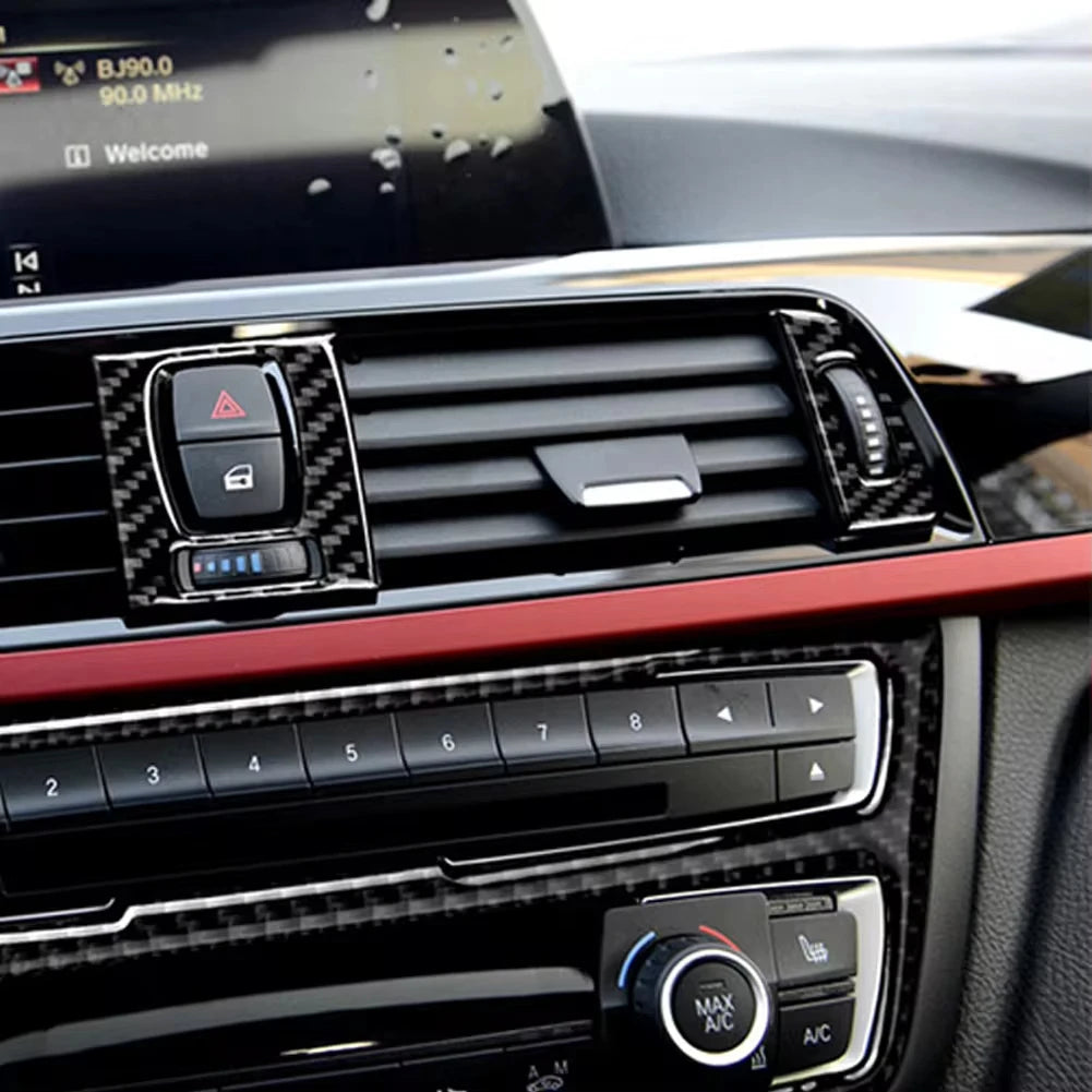 BMW F30 F31 F32 F34 3 Series Carbon Fiber Air Vent Trim Cover Car Interior Trim QXL