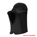 UV Face & Neck Sun Shield Cover | Quick-Dry Outdoor Visor Sun Shield Cover QXL Black