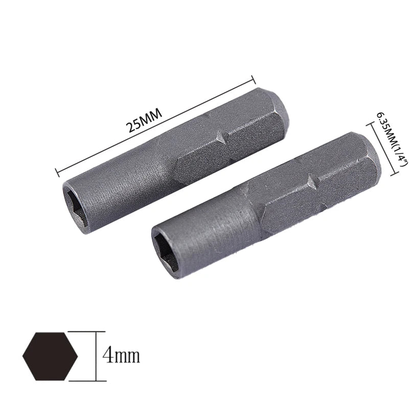 1/4" to 4mm Hex Screwdriver Bit Adapter | Micro Insert Holder Bit Adapter QXL