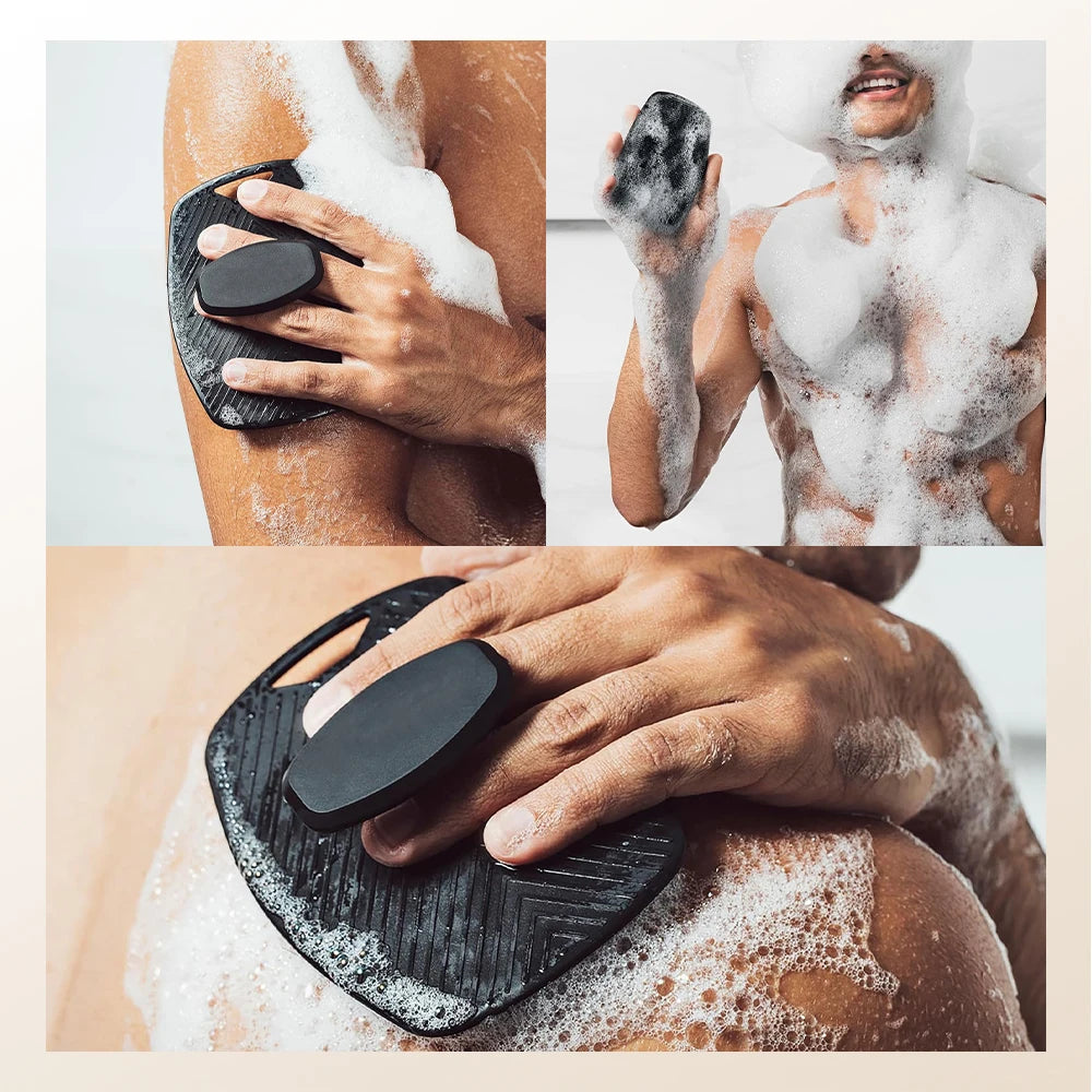 5-Piece Silicone Exfoliating Body & Scalp Brush Set Silicone Bath Brush Set QXL