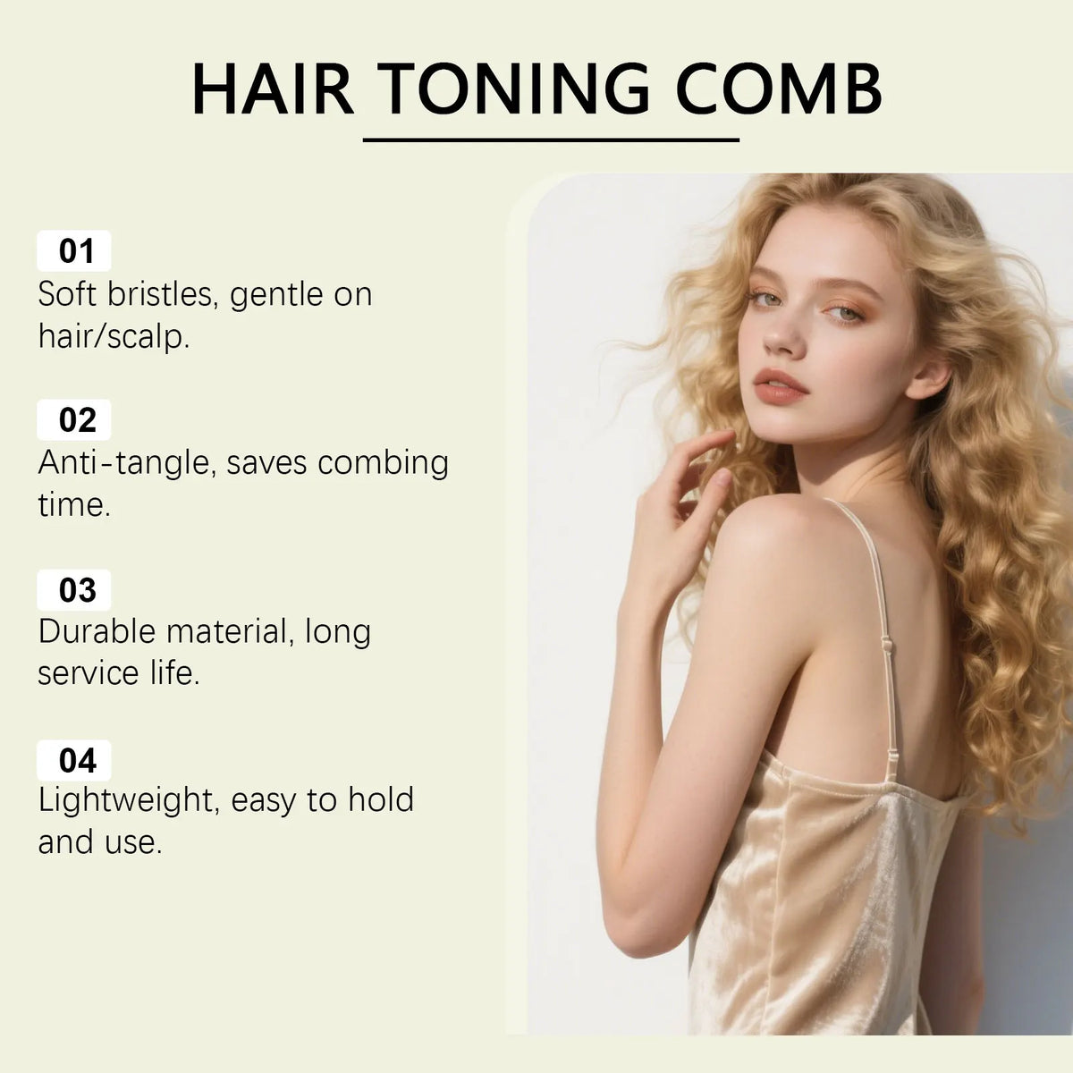 eelhoe Hollow Out Detangling Comb | Curly & Wet Hair Brush Detangling Hair Comb QXL