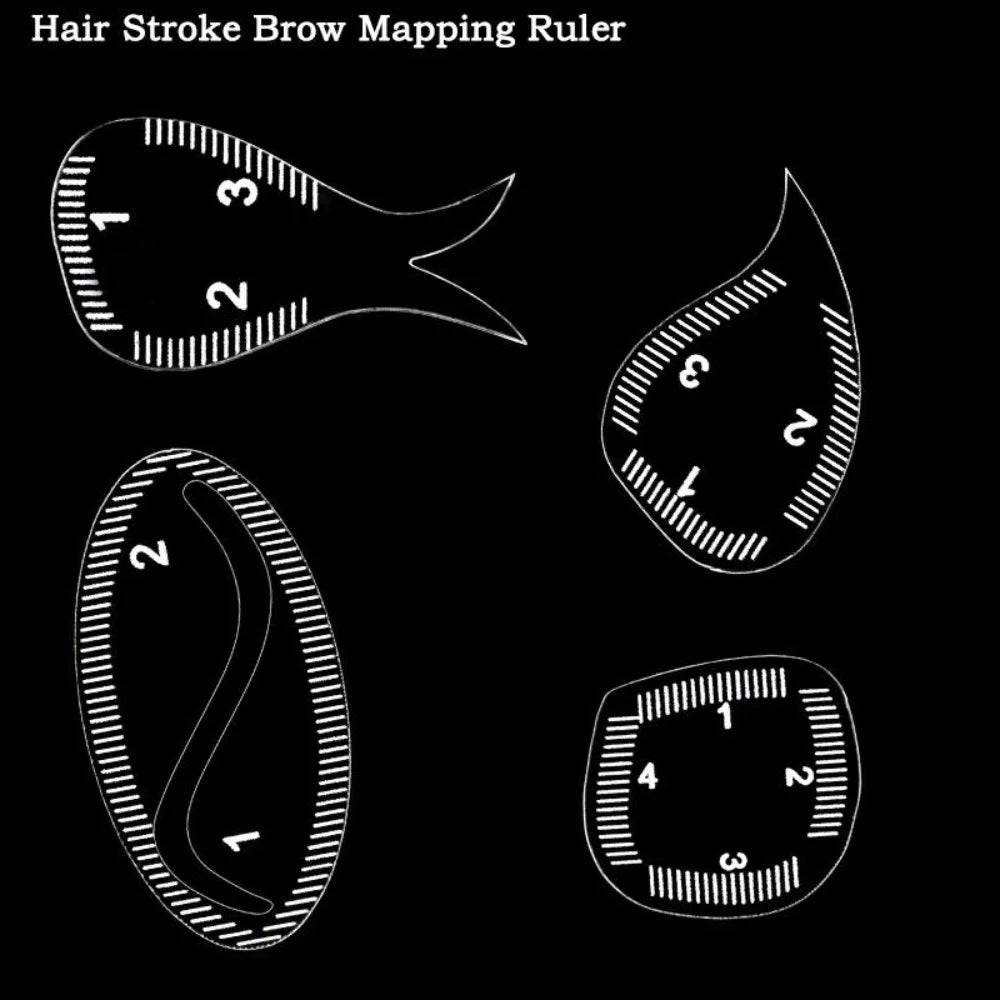 Reusable Acrylic Brow Mapping Ruler | Eyebrow Shaping Tool Eyebrow Shaping Ruler QXL
