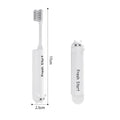 Foldable Travel Toothbrush | Soft Bristle Portable Dental Brush Travel Toothbrush QXL White