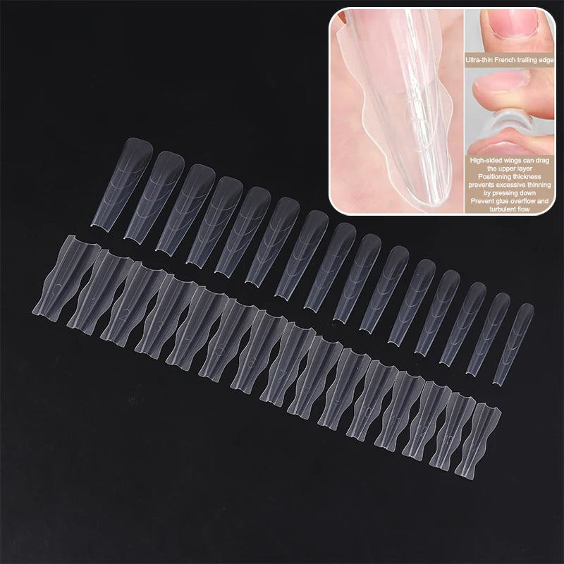 60-Pack Sandwich Dual Nail Forms | Quick Extension Molds Nail Extension Molds QXL