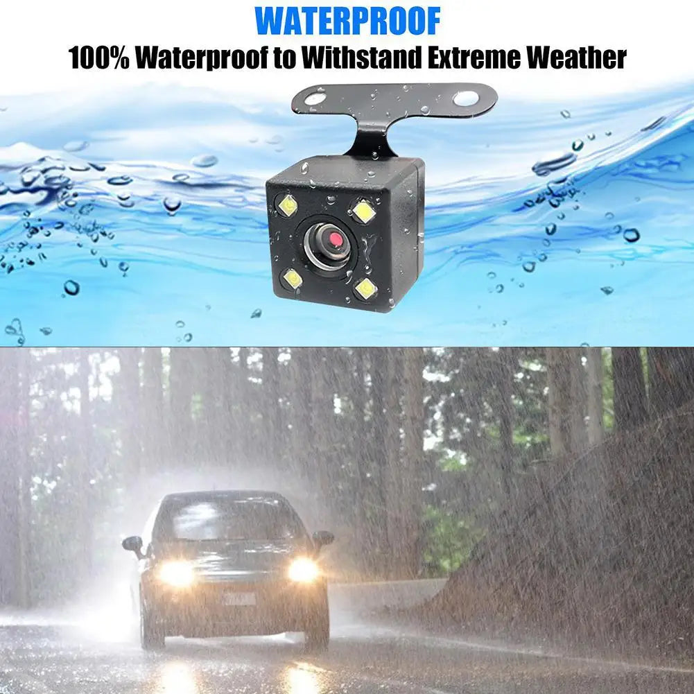 HD Reversing Camera 5-Pin Night Vision 4 LED IP67 Waterproof Reversing Camera QXL