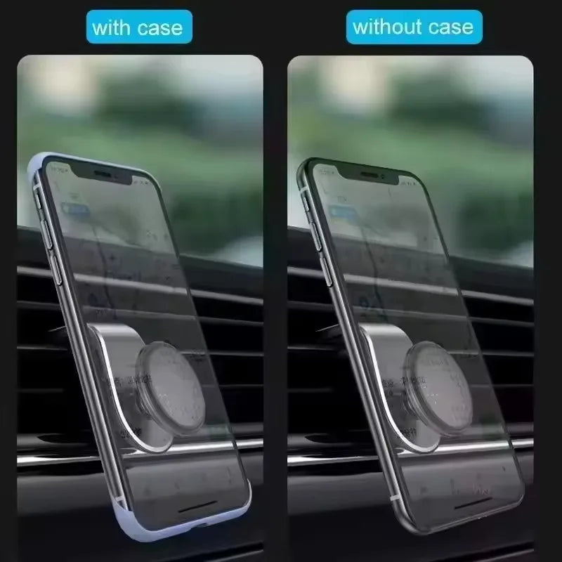 Magnetic Car Phone Holder 360° Rotating Vent Clip – Universal Car Phone Mount QXL