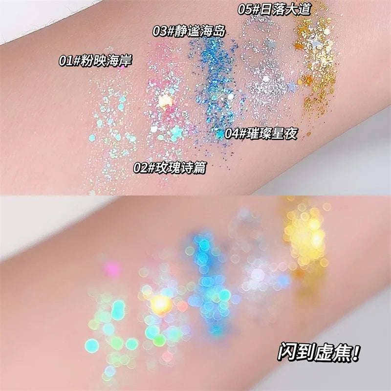 Single-Color Eyeshadow | Matte, Shimmer & Highlighter Palette Eyeshadow Palette QXL