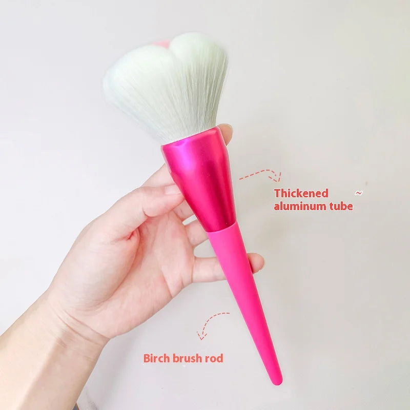 Rose Petal Kabuki Powder Brush | Soft Synthetic Makeup Tool Kabuki Powder Brush QXL
