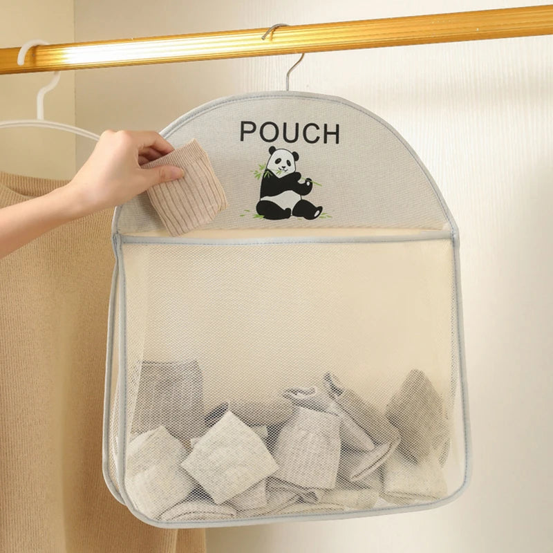 Multilayer Mesh Door Hanging Storage Bag | Large Capacity Hanging Storage Organizer QXL A1