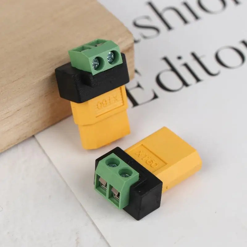 XT60 to 2-Pin Terminal Adapter | Solderless Charging Connector XT60 Charging Adapter QXL