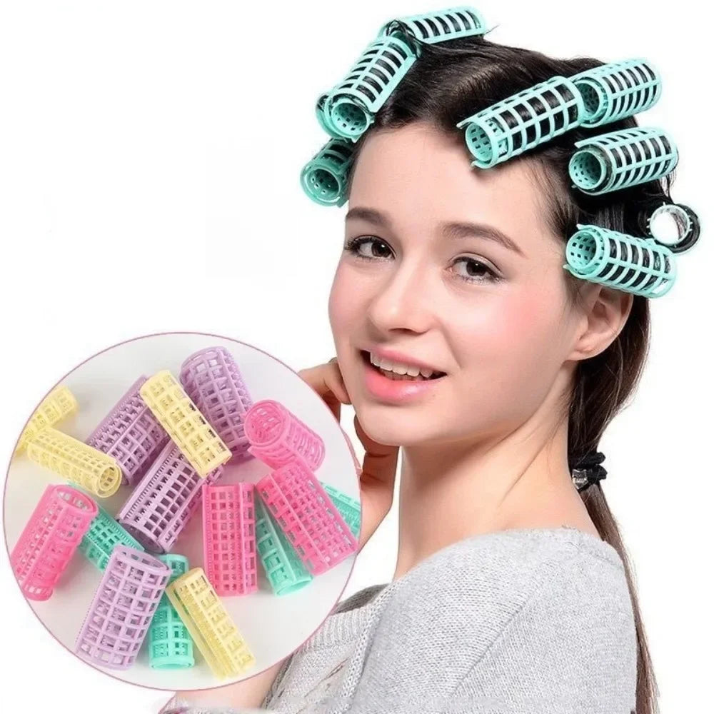 Heatless Hair Curler Rollers Set | 5 Sizes Perm Rods Heatless Hair Rollers QXL