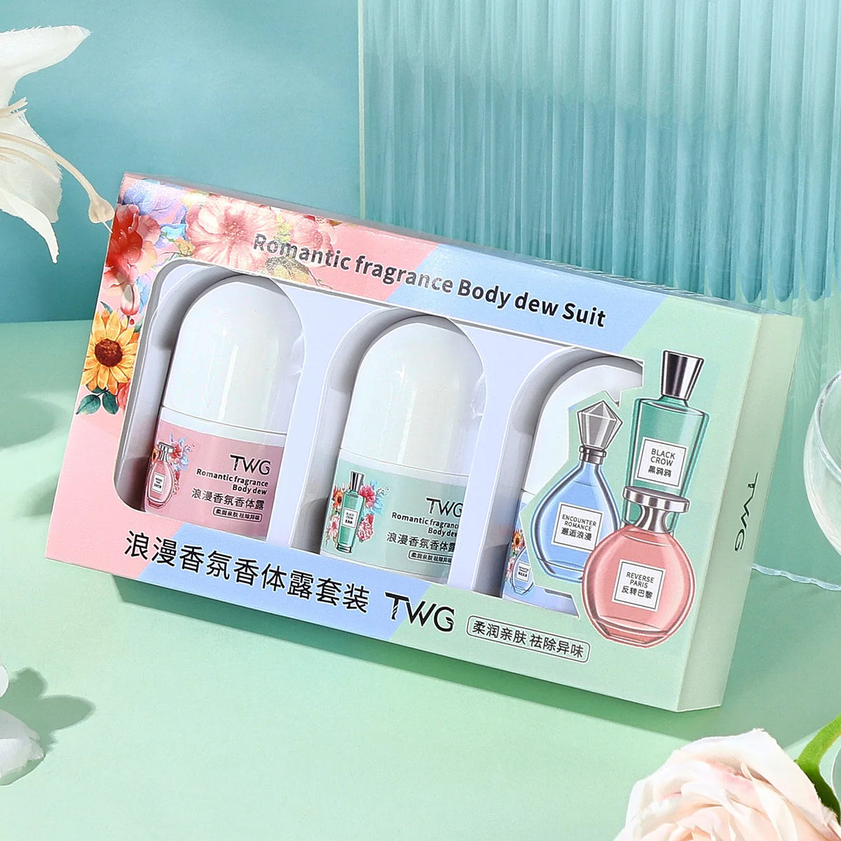 Solid Perfume Roll-On Stick | Woody Floral Fruity Scent Solid Roll-On Perfume QXL 3pcs