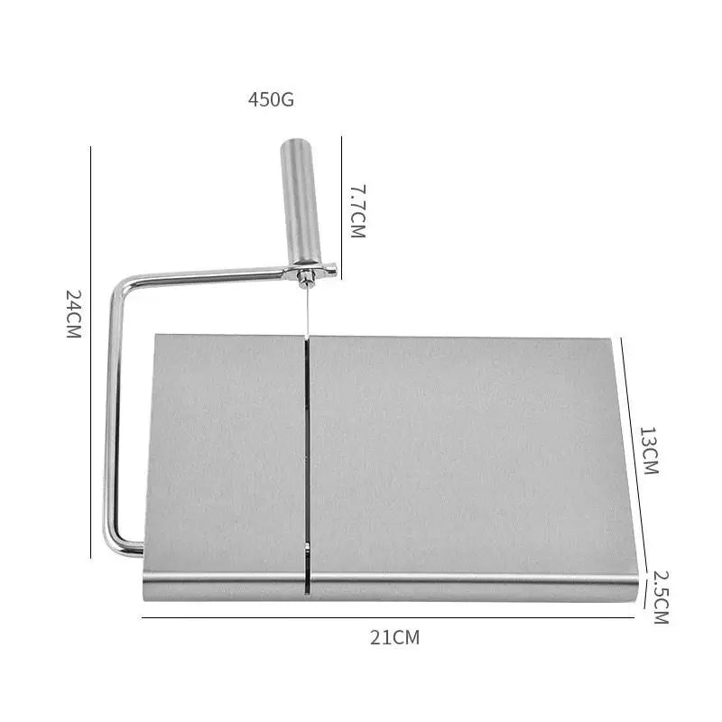 Stainless Steel Cheese Slicer Board with Wire | Kitchen Tool Cheese Slicer Board QXL