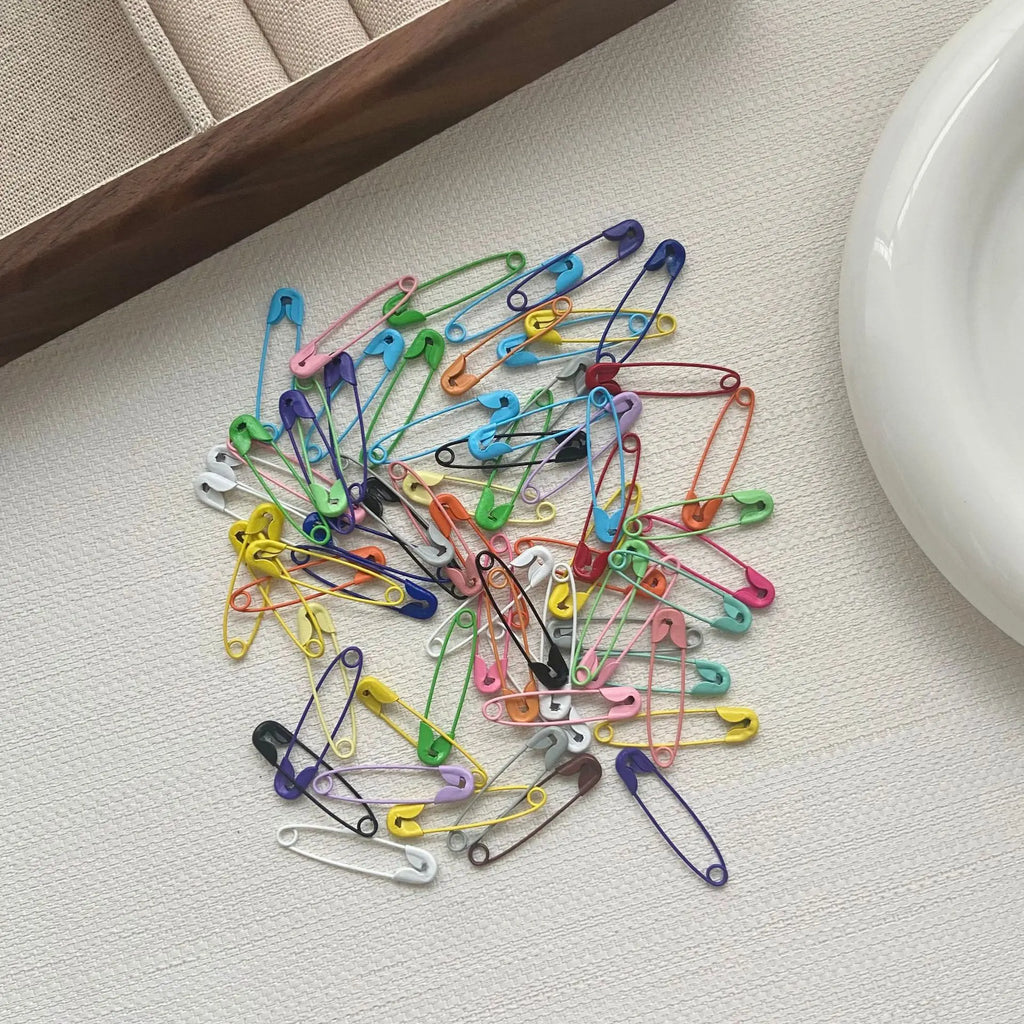 Colorful Safety Pins 10/50/100-Pack | Stainless Steel Sewing DIY Safety Pin Set QXL