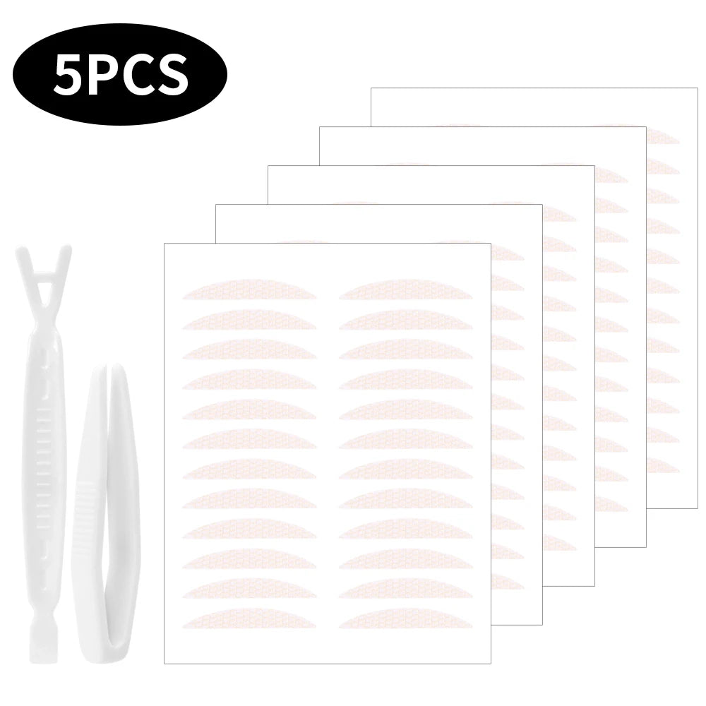 Mesh-Lace Double Eyelid Tape | Invisible Waterproof Stickers Eyelid Tape QXL 07