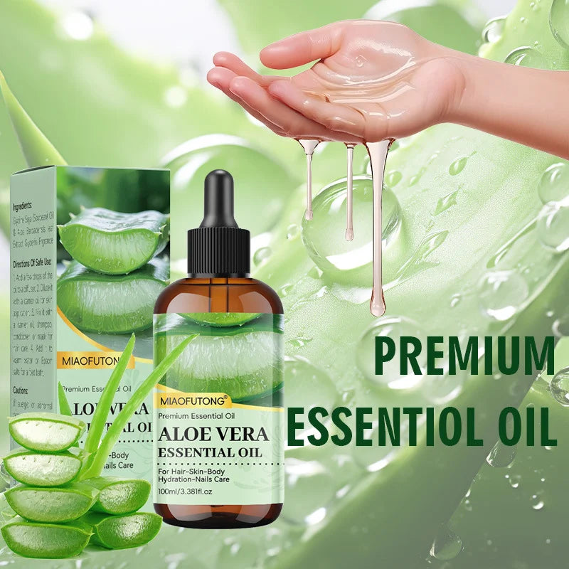 Aloe Vera Essential Oil | Face, Body, Hair & Nail Care Botanical Facial Oil QXL