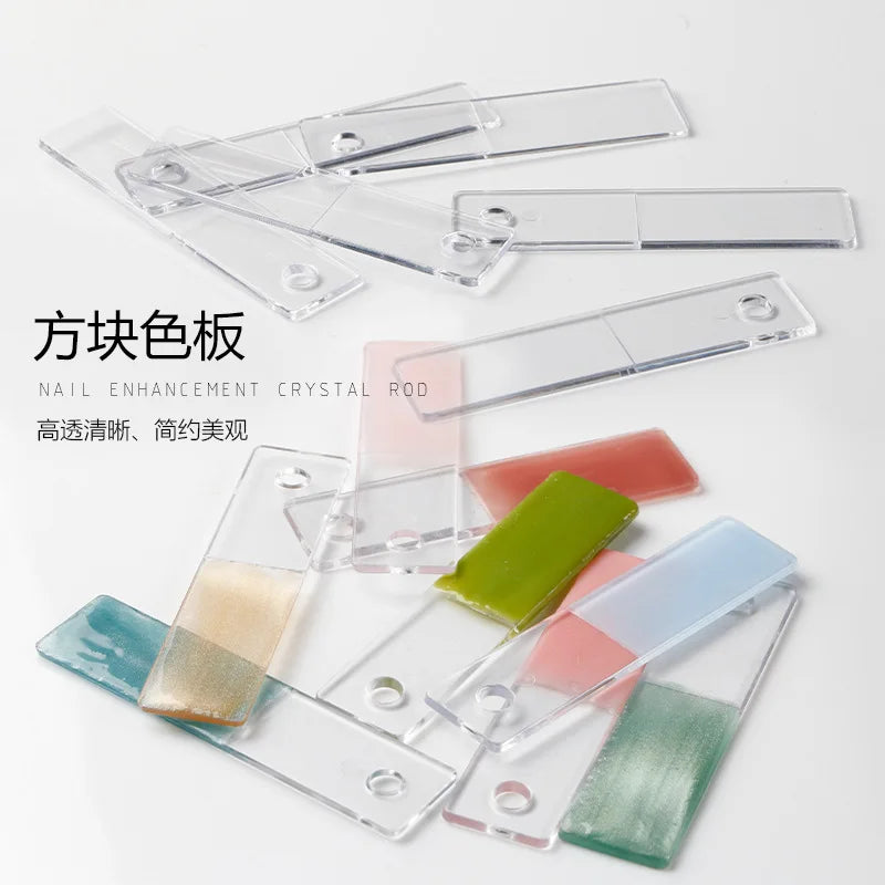 50-Pc Nail Swatch Color Display Chart | Gel Polish Sample Stand Nail Swatch Display QXL