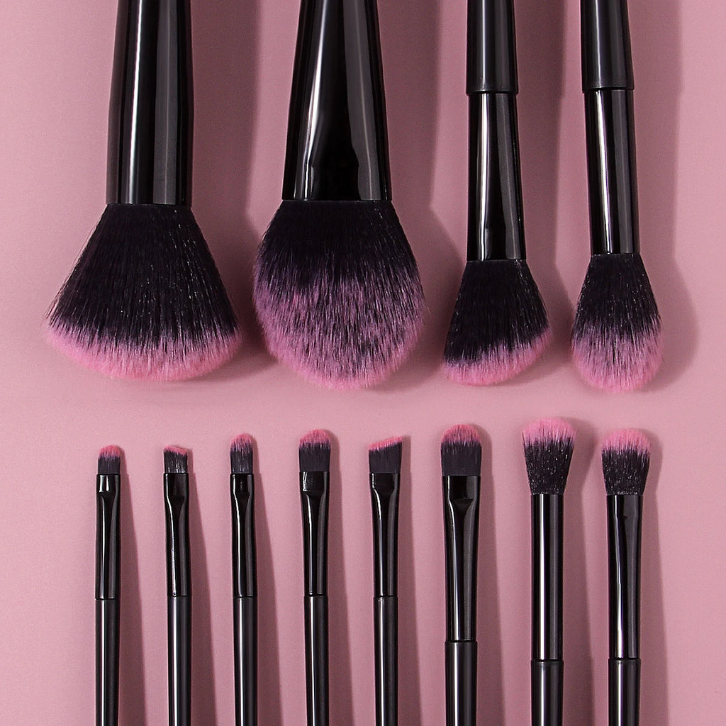 17-Pc Professional Makeup Brush Set with Bag & Sponges Makeup Brush Set QXL
