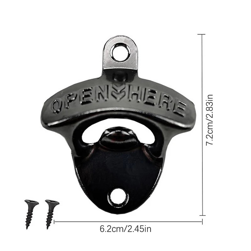 Vintage Wall-Mount Bottle Opener | Zinc Alloy Bar Tool Wall Mount Bottle Opener QXL