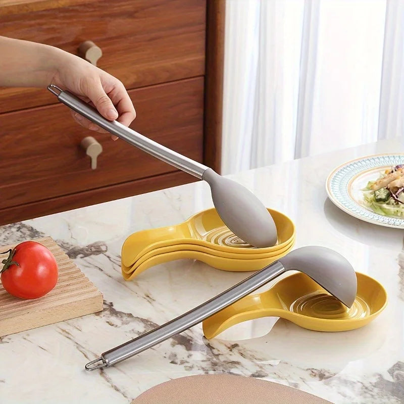 Kitchen Spoon Rest | Non-Toxic Plastic Utensil Holder Spoon Rest QXL