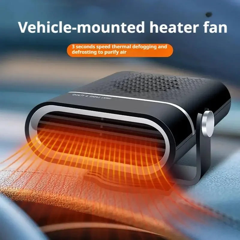 12V 120W Portable Car Heater & Fan | 360° Defogger Portable Car Heater QXL