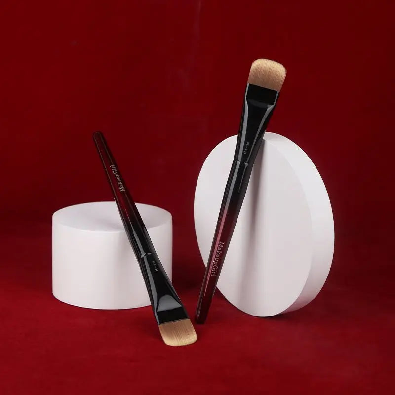 Ultra-Thin Flat Head Foundation Brush | Seamless Base Finish Foundation Makeup Brush QXL
