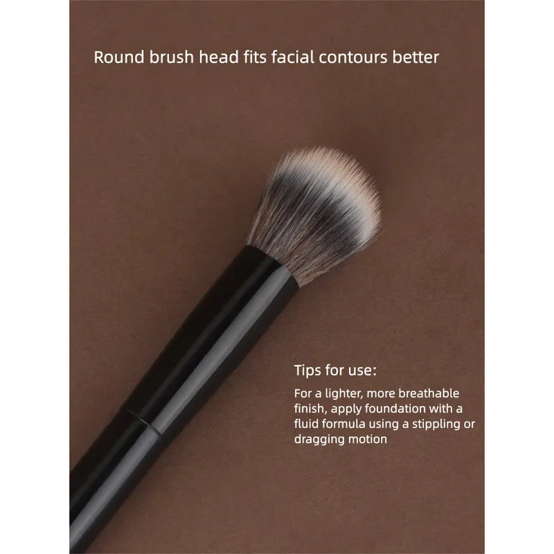 M262 Round Head Stipple Foundation Brush | Wool Fiber Foundation Brush QXL