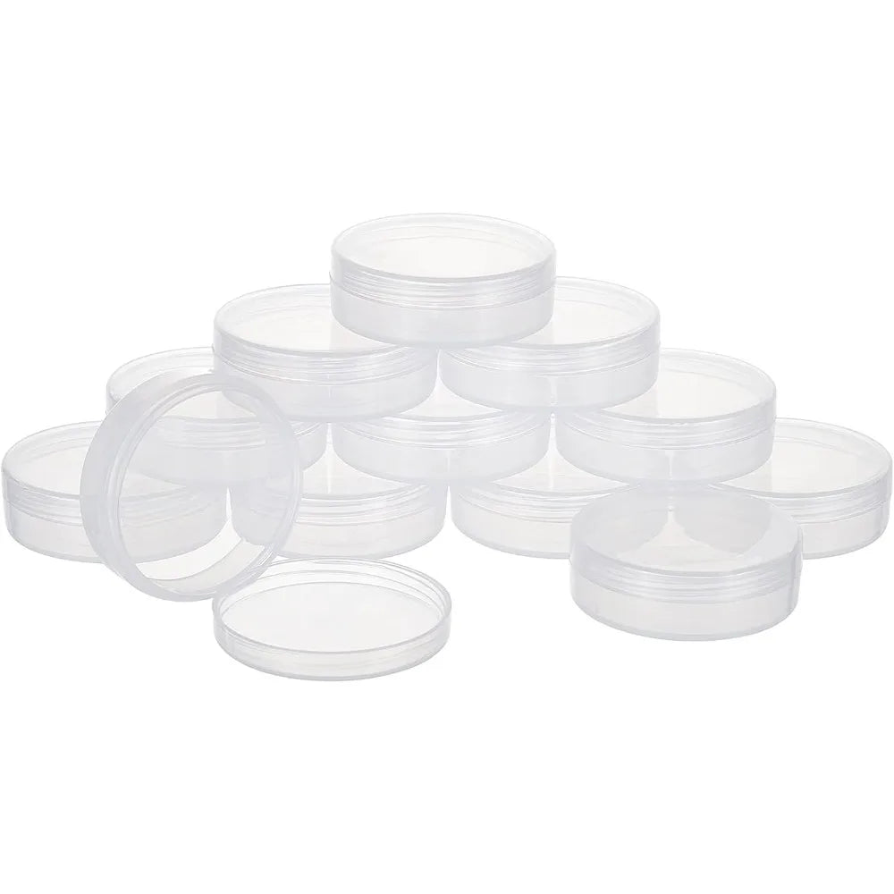 20-Pack Clear Screw-Lid Mini Containers | Beads & Jewelry Mini Storage Containers QXL