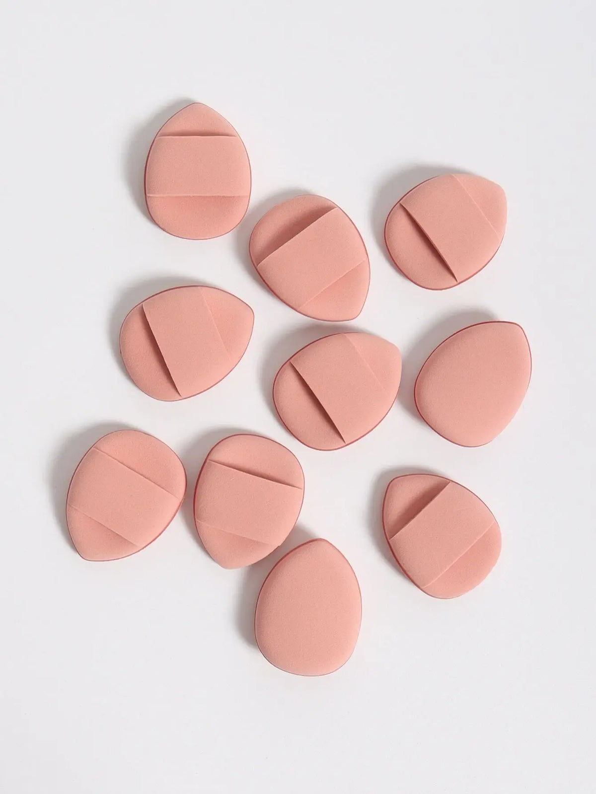 10-Pack Mini Finger Makeup Puffs | Air Cushion & Latex-Free Makeup Puff Set QXL