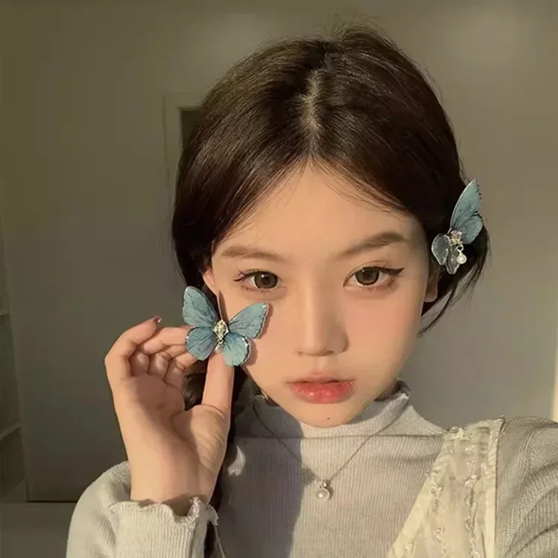 Butterfly Hair Clip | Korean Bow Hairpin for Women & Girls Butterfly Hair Clip QXL