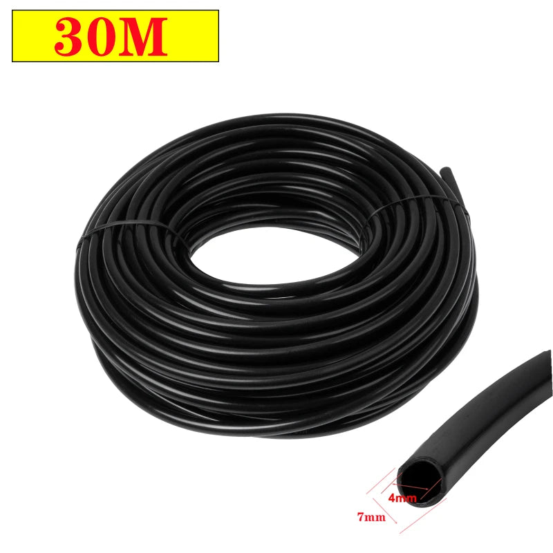 4/7mm PVC Micro Drip Irrigation Hose – Greenhouse & Garden Drip Irrigation Hose QXL 30M 1/4''