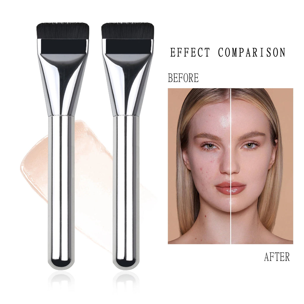 Ultra Thin Flat Foundation Brush | Lightweight Contour Blending Foundation Makeup Brush QXL