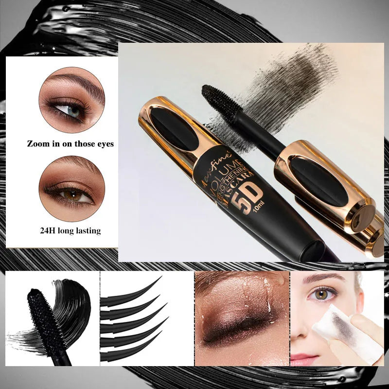 5D Waterproof Mascara – Thickening, Lengthening & Curling Waterproof Mascara QXL