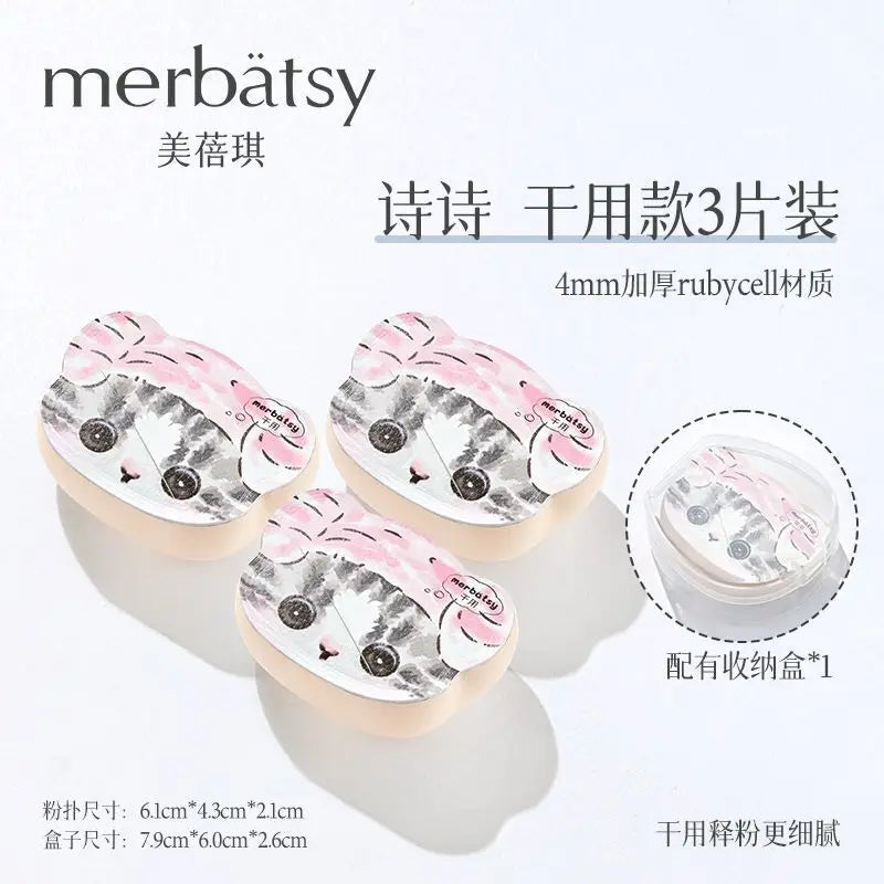 Cotton Candy Powder Puff – Dual-Use Foundation Sponge Makeup Sponge Puff QXL 3 piece For dry use