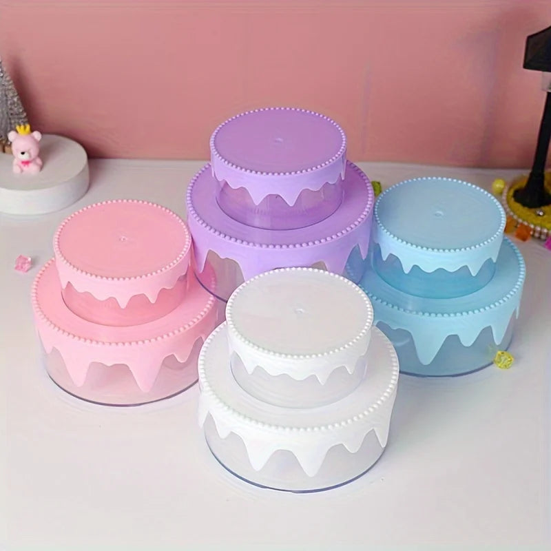 Cake Shape Double-Layer Jewelry & Watch Storage Box Gift Jewelry Storage Box QXL