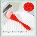 Diamond Eyeshadow Powder Brush | Slim Wool Fiber Eye Tool Eyeshadow Powder Brush QXL red
